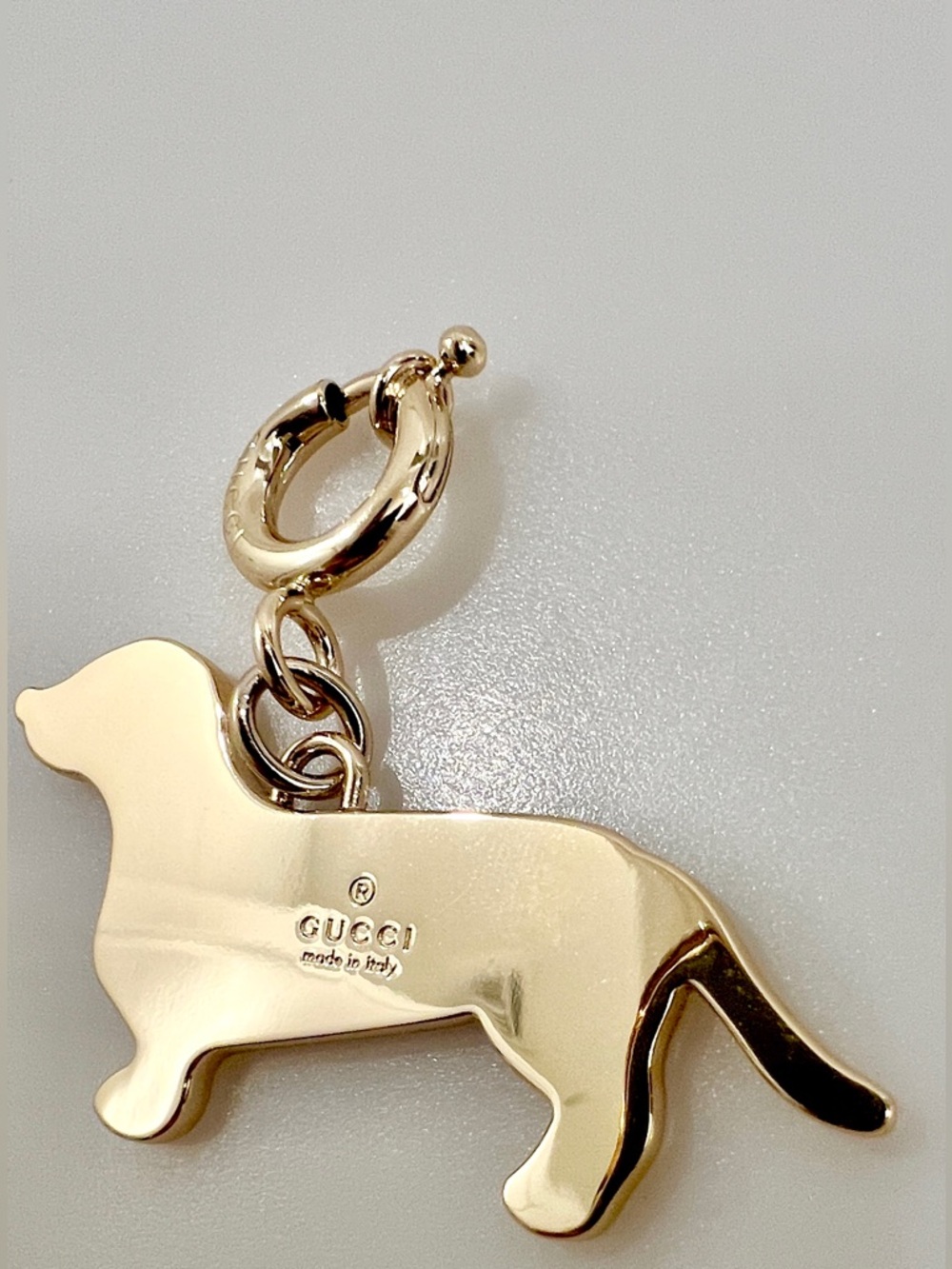 Gucci Dog Enamel Bag Charm from the Pre-Fall 2025 collection, NWOT - Picture 3 of 7